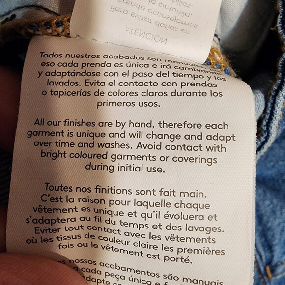 Mango Mid-rise denim bermuda shorts with pleats damaged Blue Size 12 - Picture 12 of 16